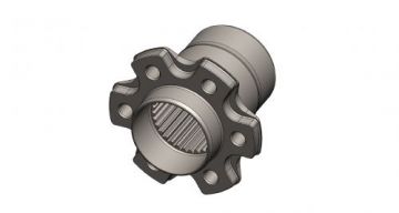 Hub - RCD 426 Chrysler RCD Splined Titanium Bearing Support Crank Hub with Retaining Ring